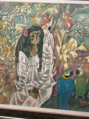 Zhou Ling "Quiet Moment" Limited Edition Serigraph - 257/300 Signed & Numbered